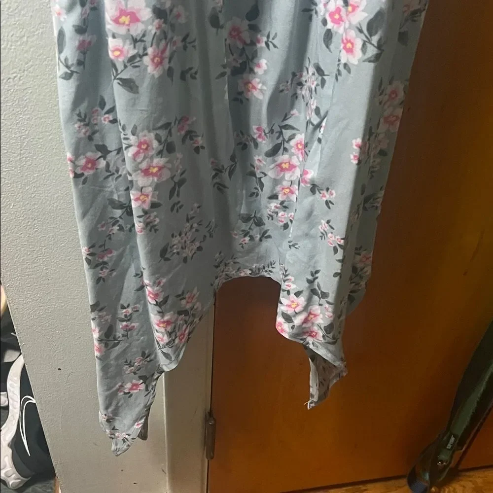 No Boundaries Pink and Gray Floral Dress